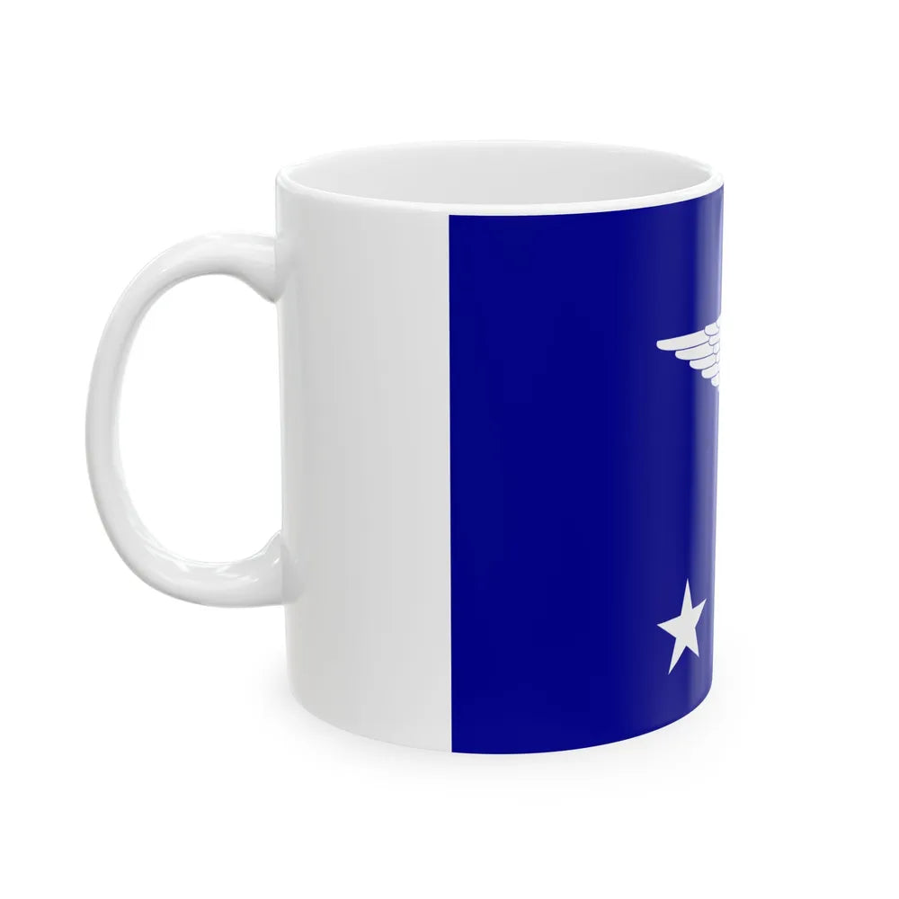 ROCAF Lieutenant Generals Flag 1958 (China) White Coffee Mug - Go Mug Yourself