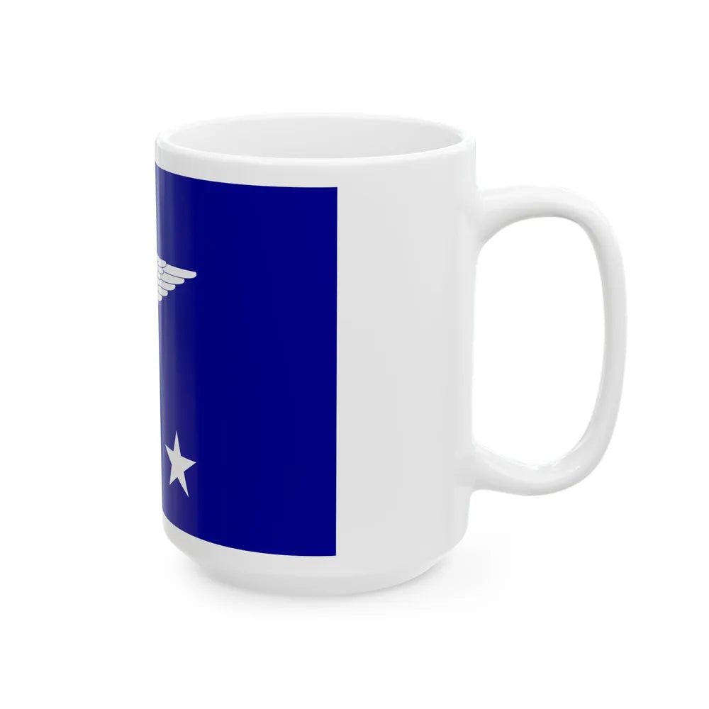 ROCAF Lieutenant Generals Flag 1958 (China) White Coffee Mug - Go Mug Yourself