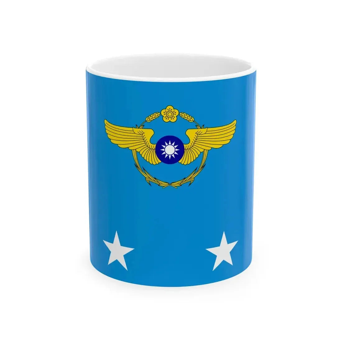 ROCAF Lieutenant Generals Flag 1962 (China) White Coffee Mug 11oz - Go Mug Yourself