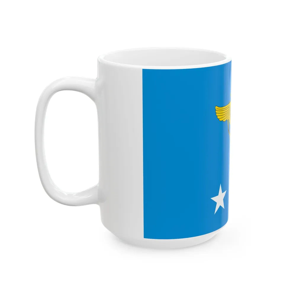 ROCAF Lieutenant Generals Flag 1962 (China) White Coffee Mug - Go Mug Yourself
