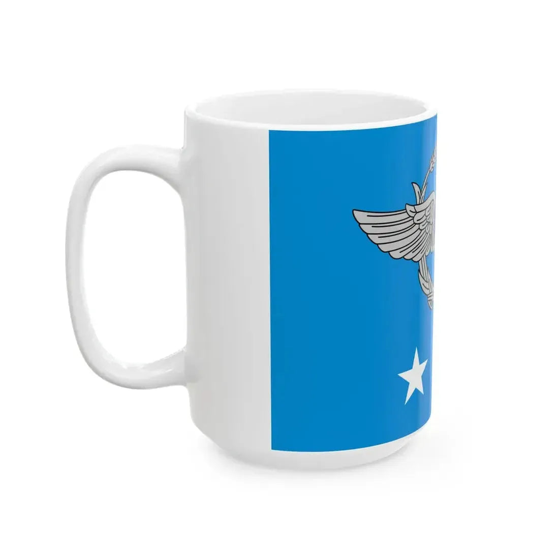 ROCAF Lieutenant Generals Flag 1981 (China) White Coffee Mug - Go Mug Yourself