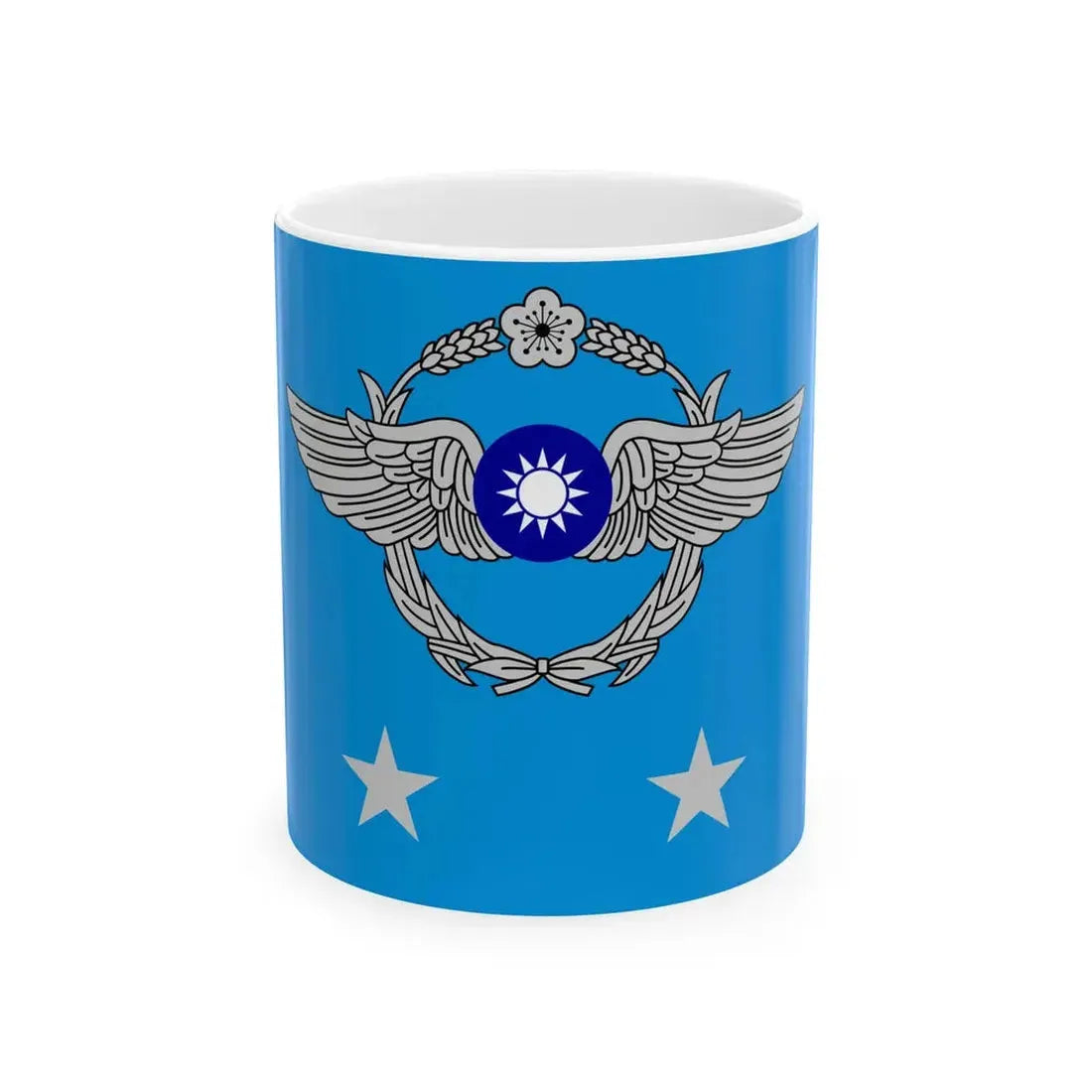 ROCAF Lieutenant Generals Flag (China) White Coffee Mug 11oz - Go Mug Yourself