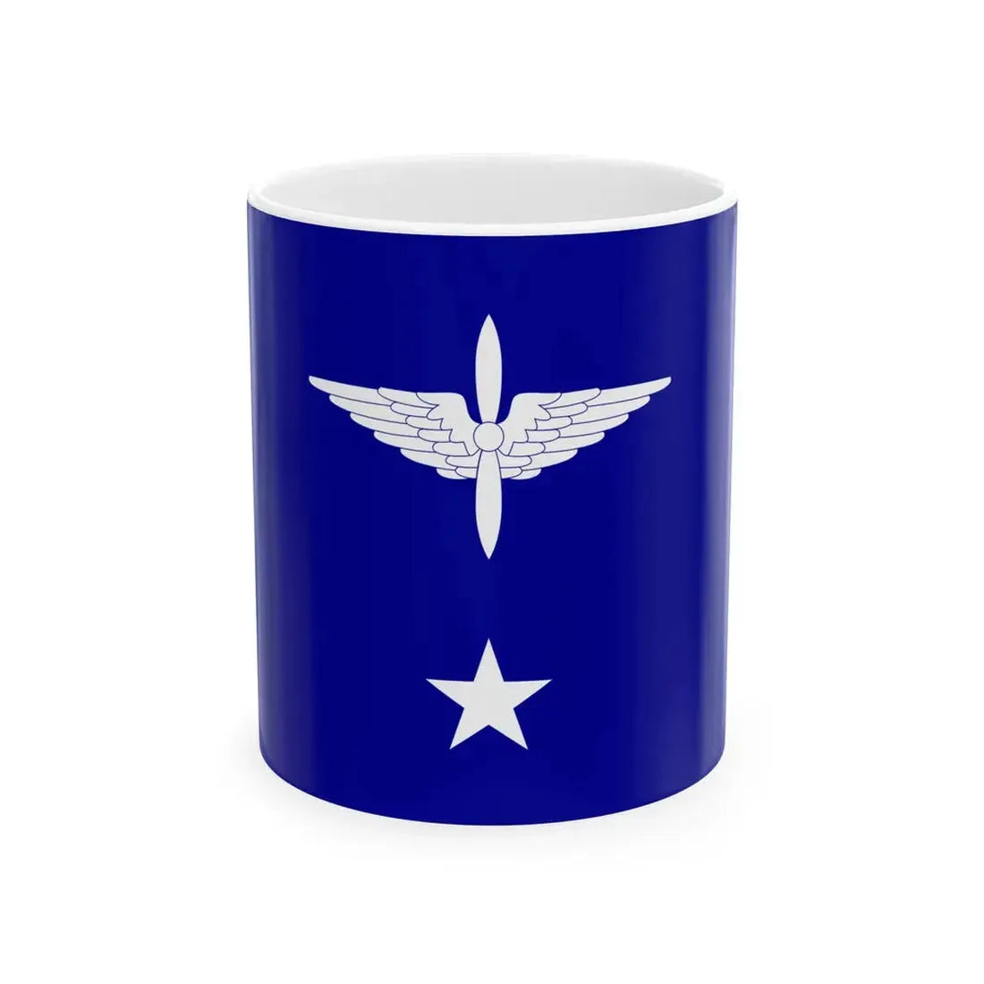 ROCAF Major Generals Flag 1937 (China) White Coffee Mug 11oz - Go Mug Yourself