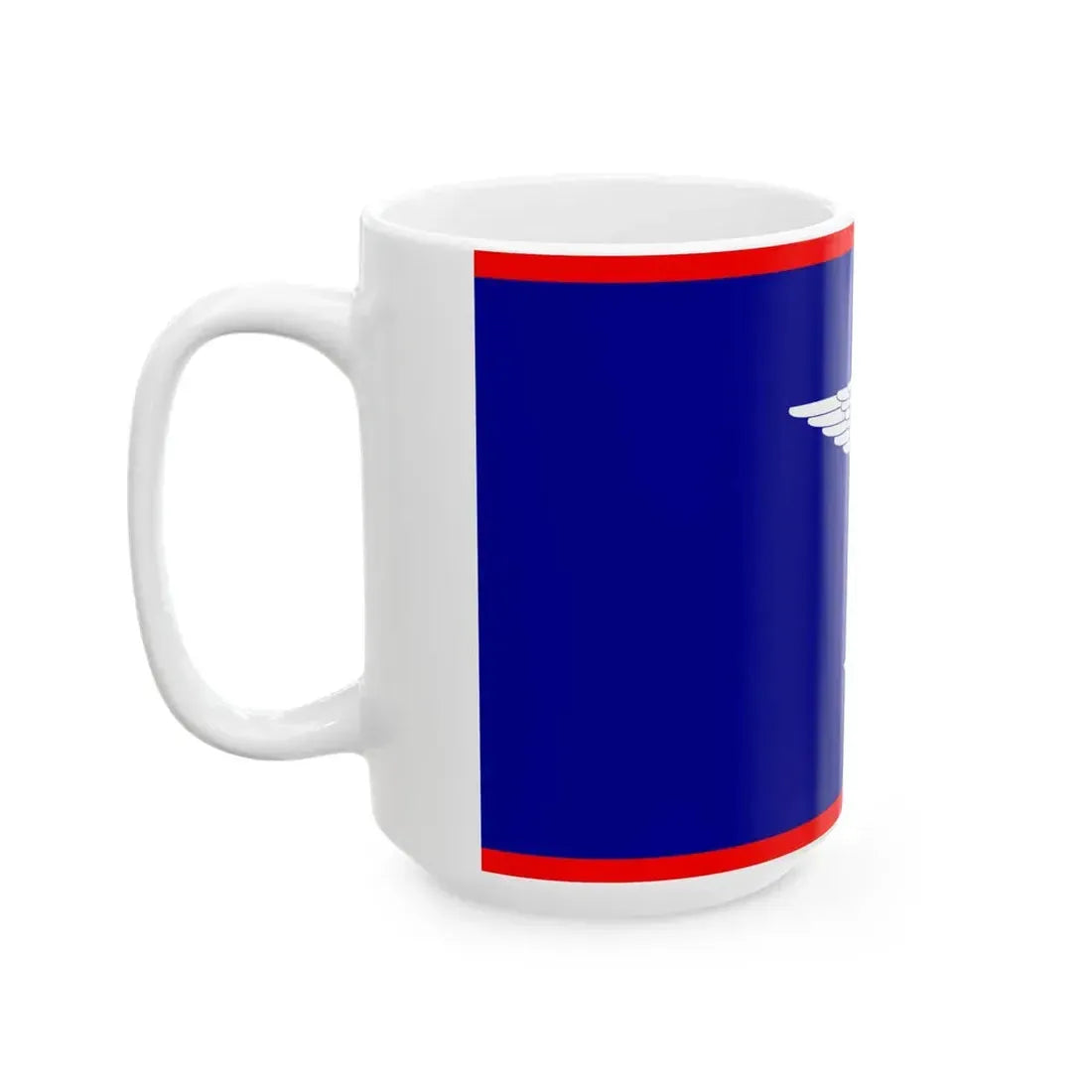 ROCAF Major Generals Flag 1948 (China) White Coffee Mug - Go Mug Yourself