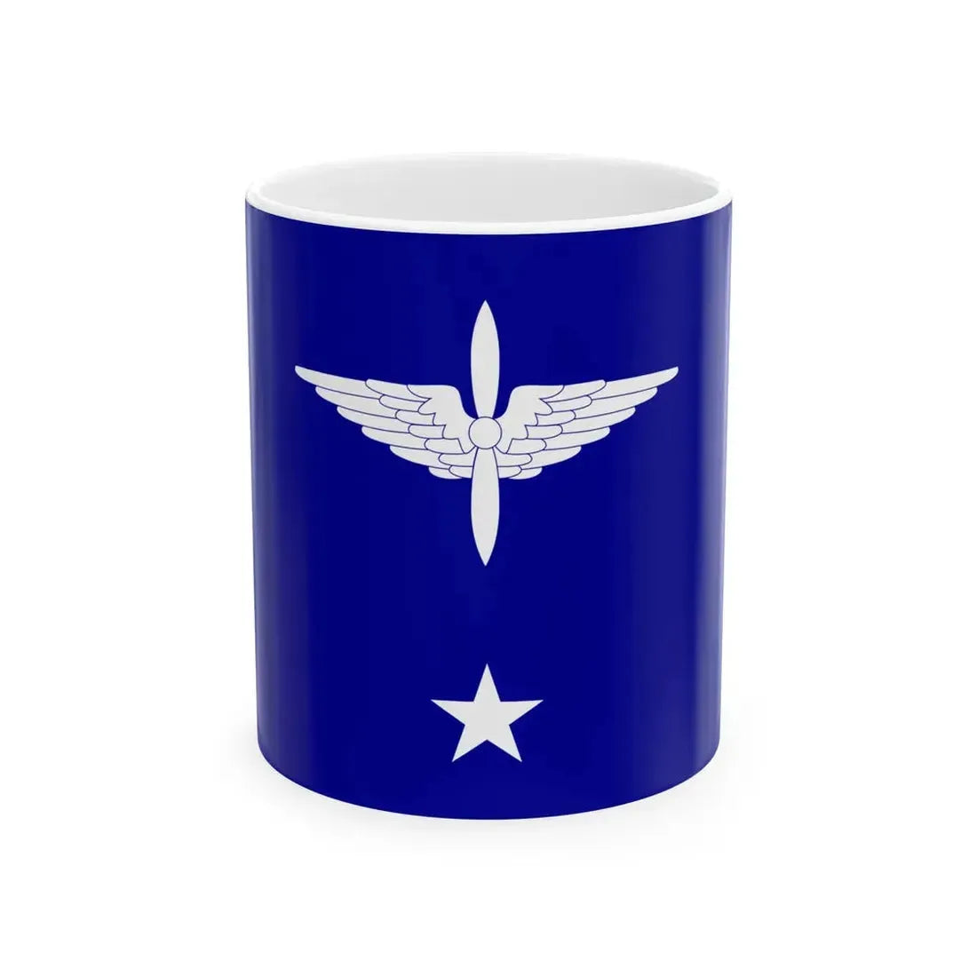 ROCAF Major Generals Flag 1958 (China) White Coffee Mug 11oz - Go Mug Yourself