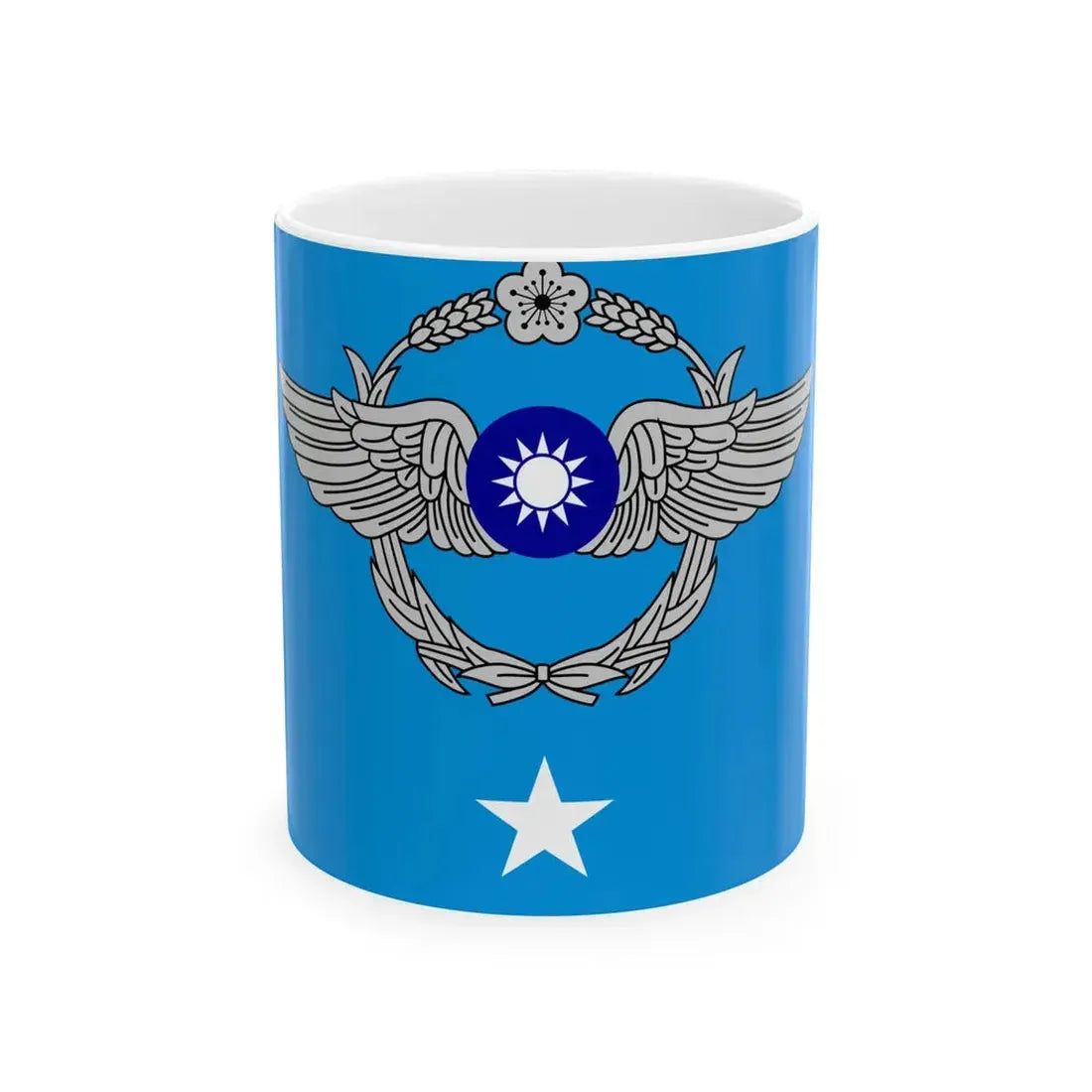 ROCAF Major Generals Flag 1981 (China) White Coffee Mug 11oz - Go Mug Yourself