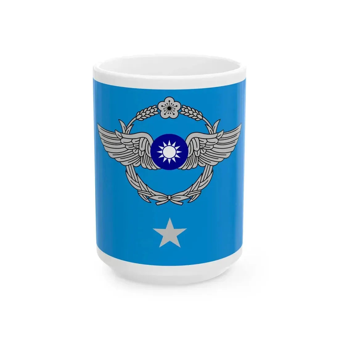ROCAF Major Generals Flag (China) White Coffee Mug 15oz - Go Mug Yourself