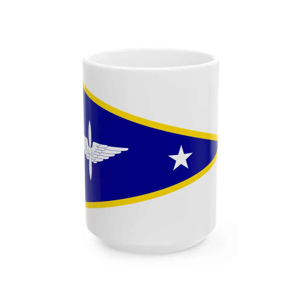 ROCAF Majors Flag 1948 (China) White Coffee Mug 15oz - Go Mug Yourself