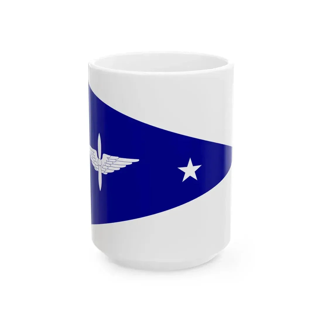 ROCAF Majors Flag 1958 (China) White Coffee Mug 15oz - Go Mug Yourself