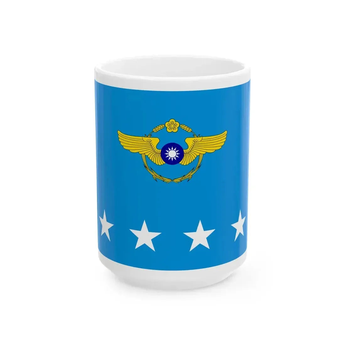 ROCAF Senior Generals Flag 1962 (China) White Coffee Mug 15oz - Go Mug Yourself