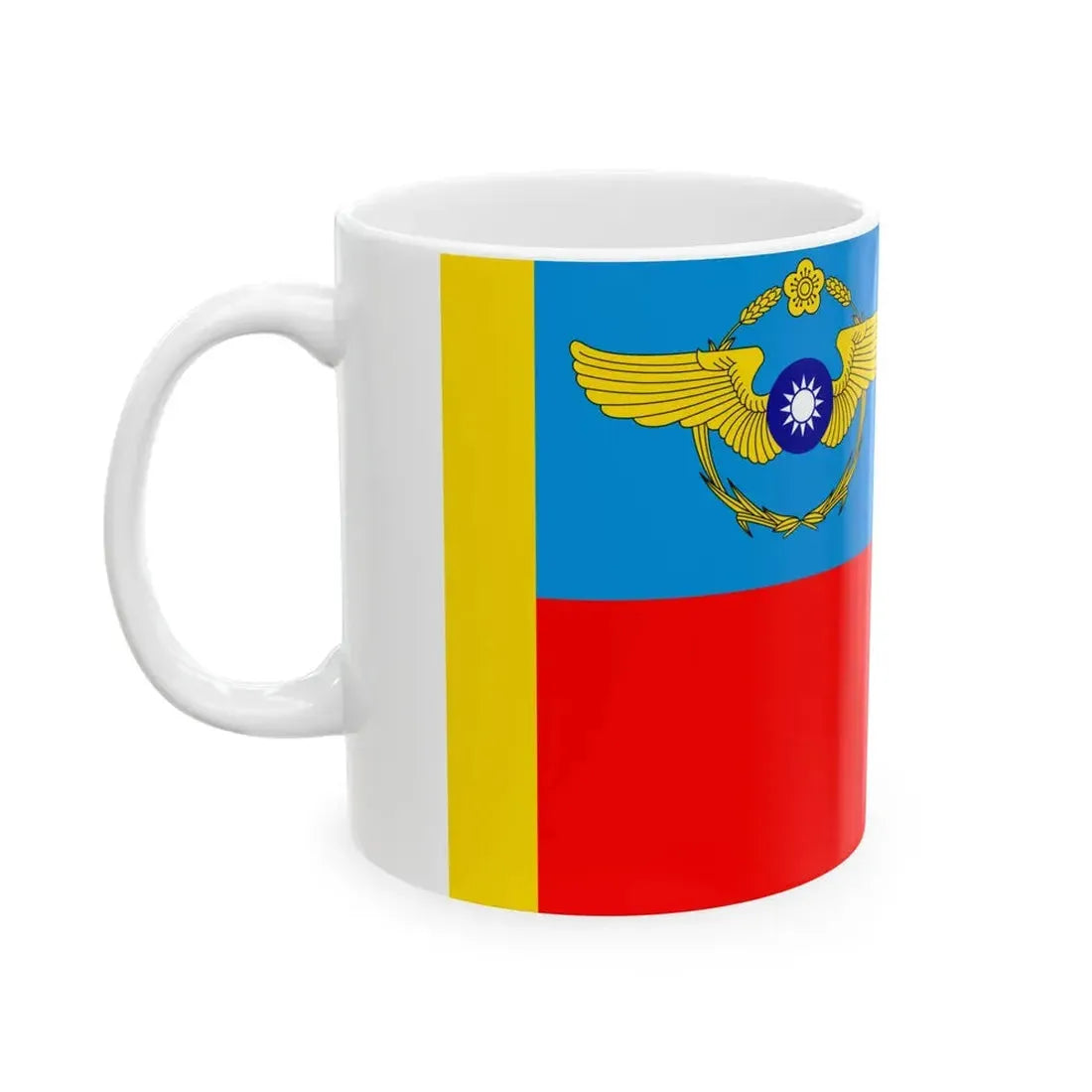 ROCAF Unit Flag 1948 (China) White Coffee Mug - Go Mug Yourself