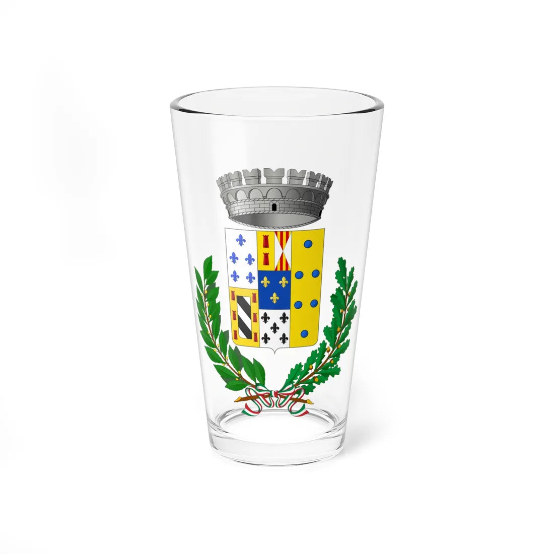 Roccalumera-Stemma (Italy) (Coat of Arms) Pint Glass 16oz 16oz - Go Mug Yourself