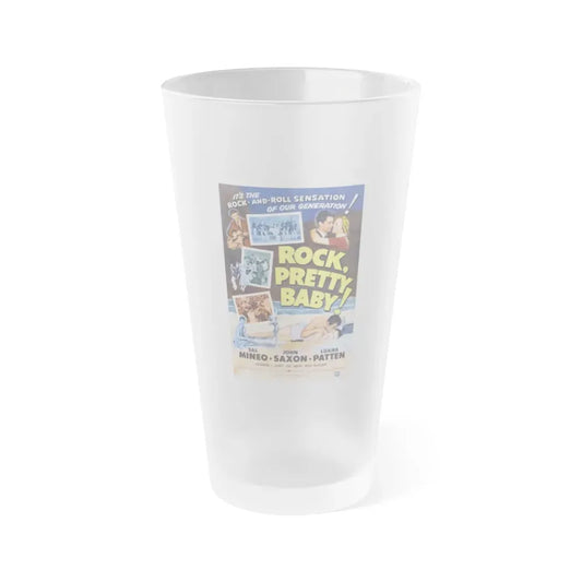 ROCK PRETTY BABY 1956 Movie Poster - Frosted Pint Glass 16oz 16oz Frosted - Go Mug Yourself