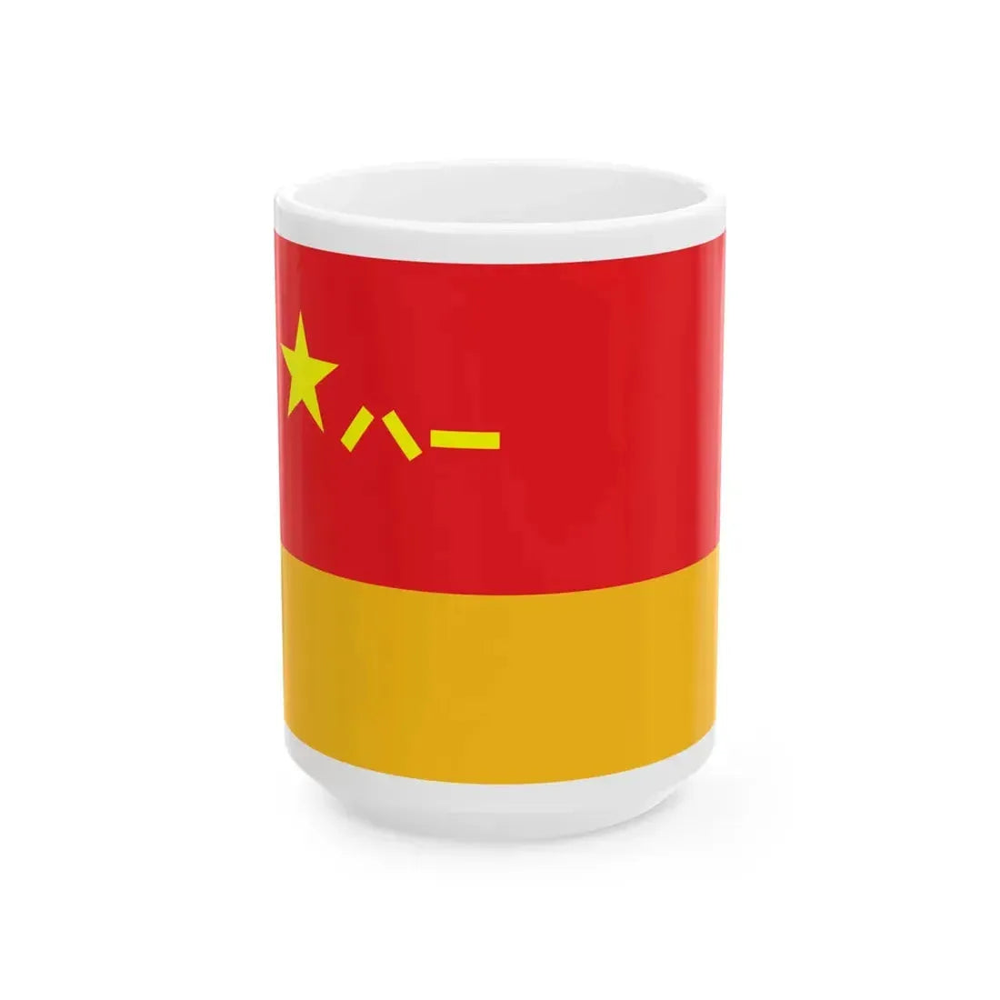 Rocket Force Flag of the Peoples Republic of China (China) White Coffee Mug 15oz - Go Mug Yourself