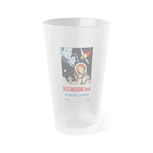 ROCKETSHIP X-M (ITALIAN) 1950 Movie Poster - Frosted Pint Glass 16oz 16oz Frosted - Go Mug Yourself