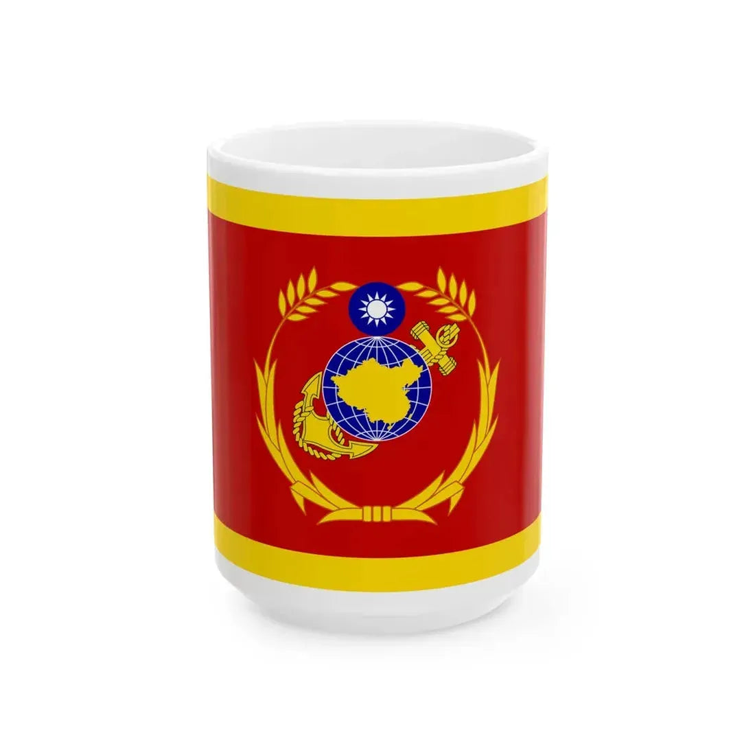 ROCMC Commanders Flag (China) White Coffee Mug 15oz - Go Mug Yourself