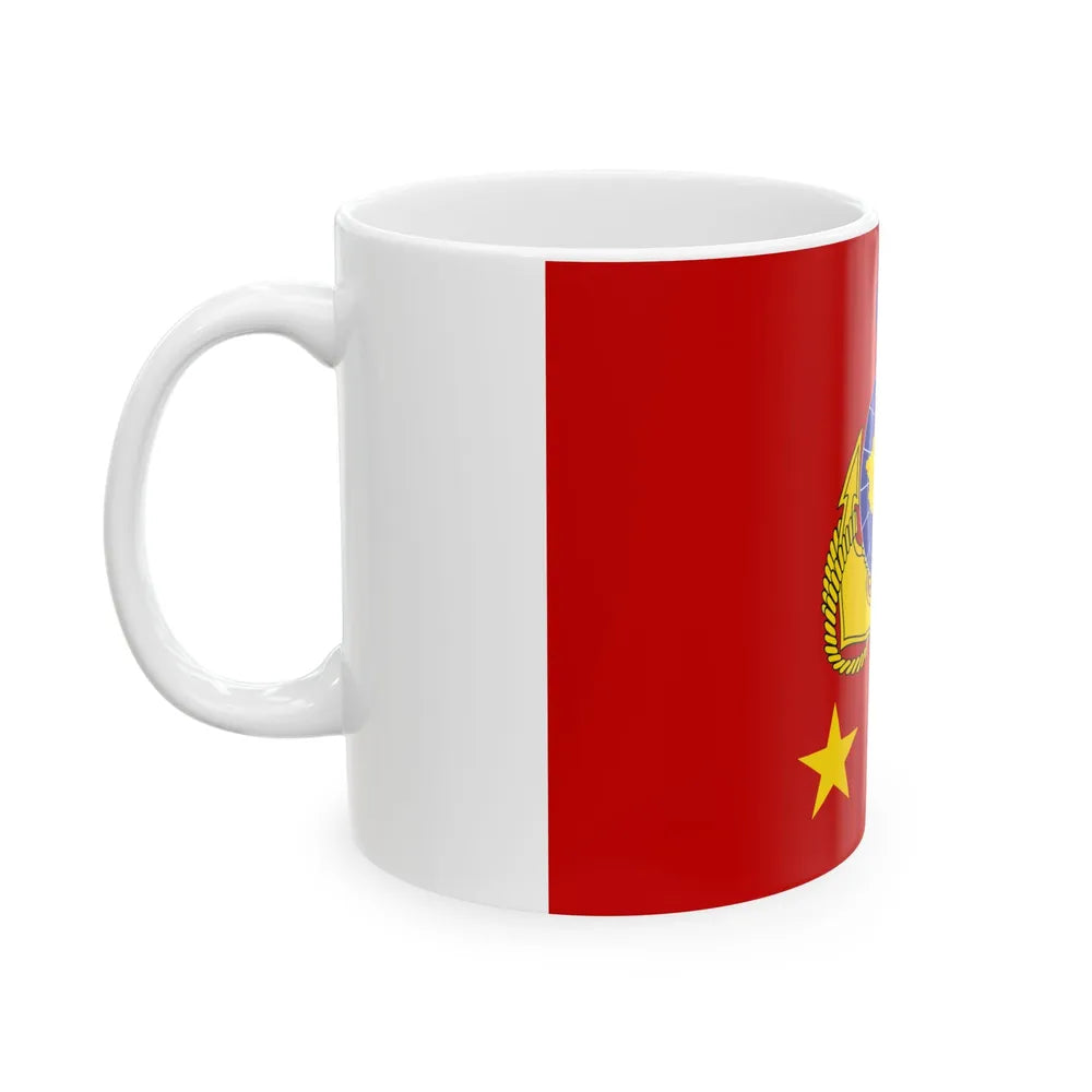ROCMC Lieutenant Generals Flag (China) White Coffee Mug - Go Mug Yourself