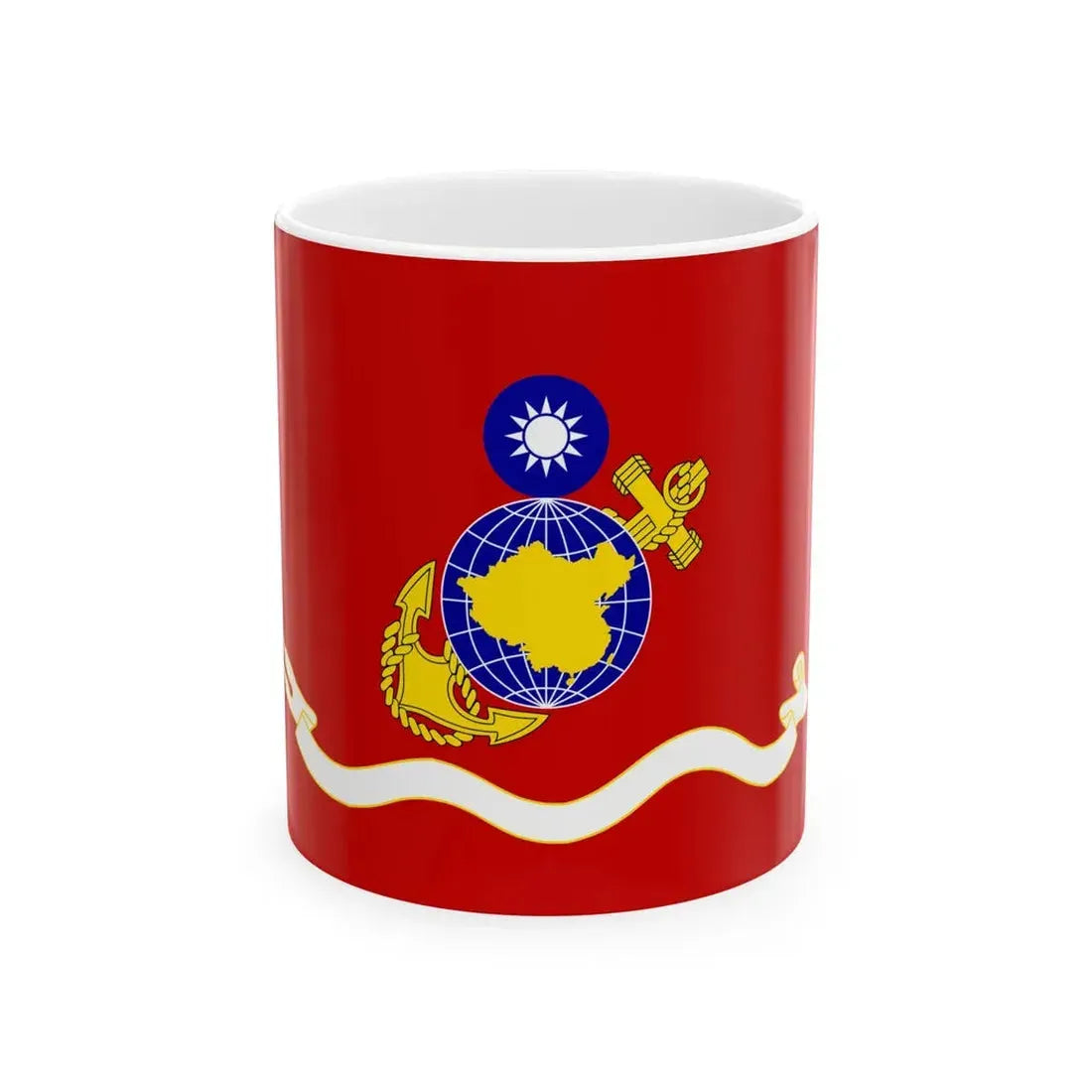 ROCMC Unit Flag 1960 (China) White Coffee Mug 11oz - Go Mug Yourself