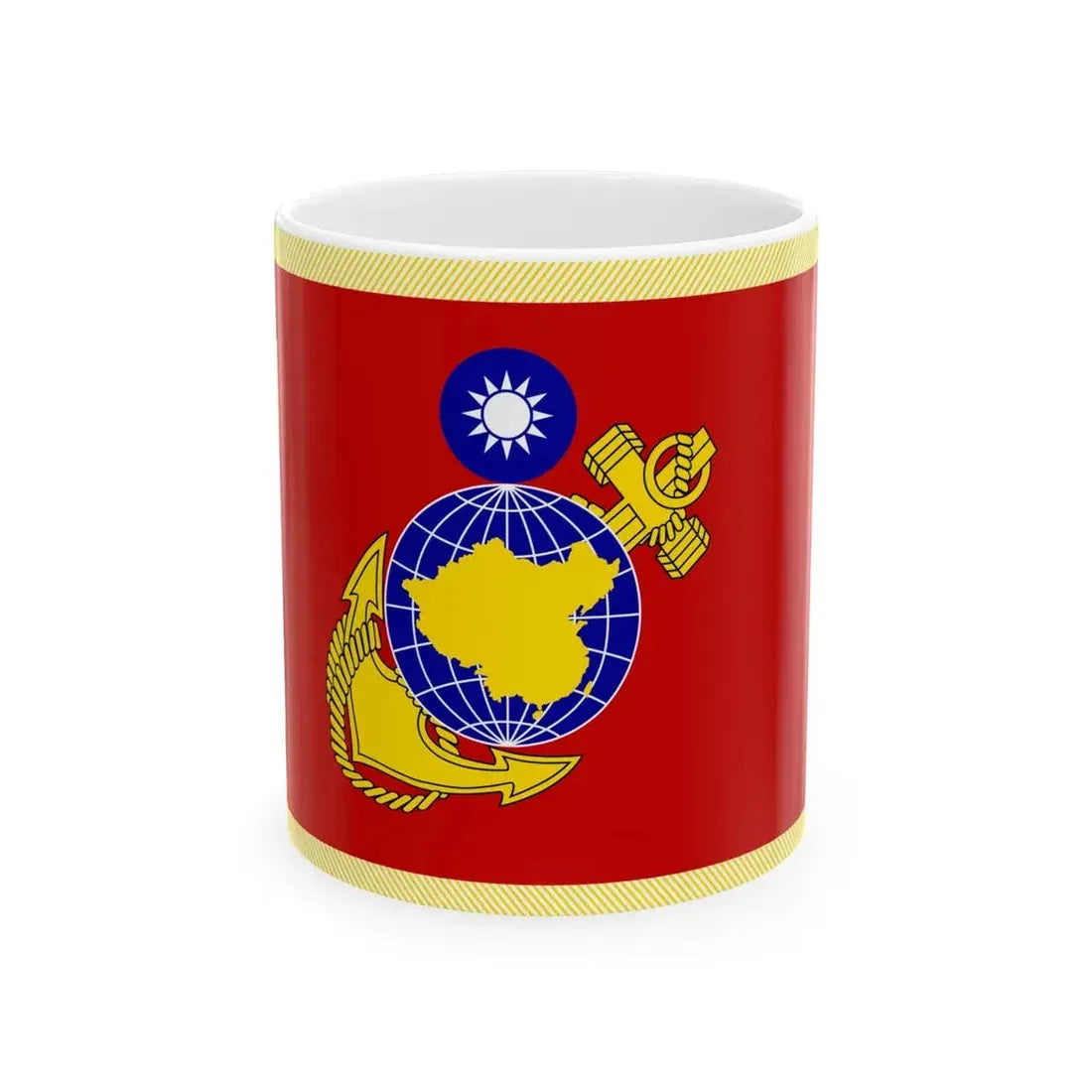 ROCMC Unit Flag (China) White Coffee Mug 11oz - Go Mug Yourself