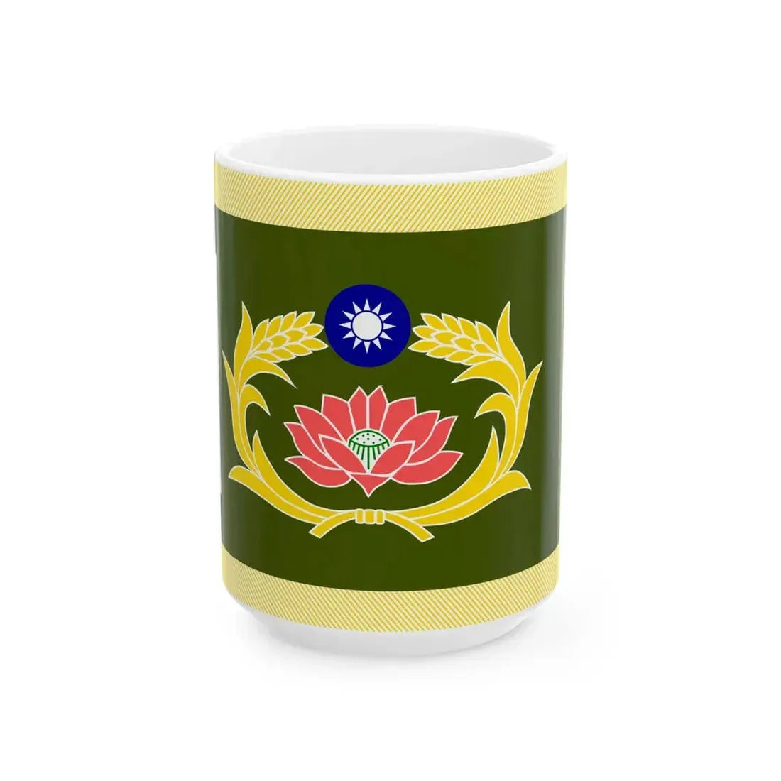 ROCMP Unit Flag (China) White Coffee Mug 15oz - Go Mug Yourself