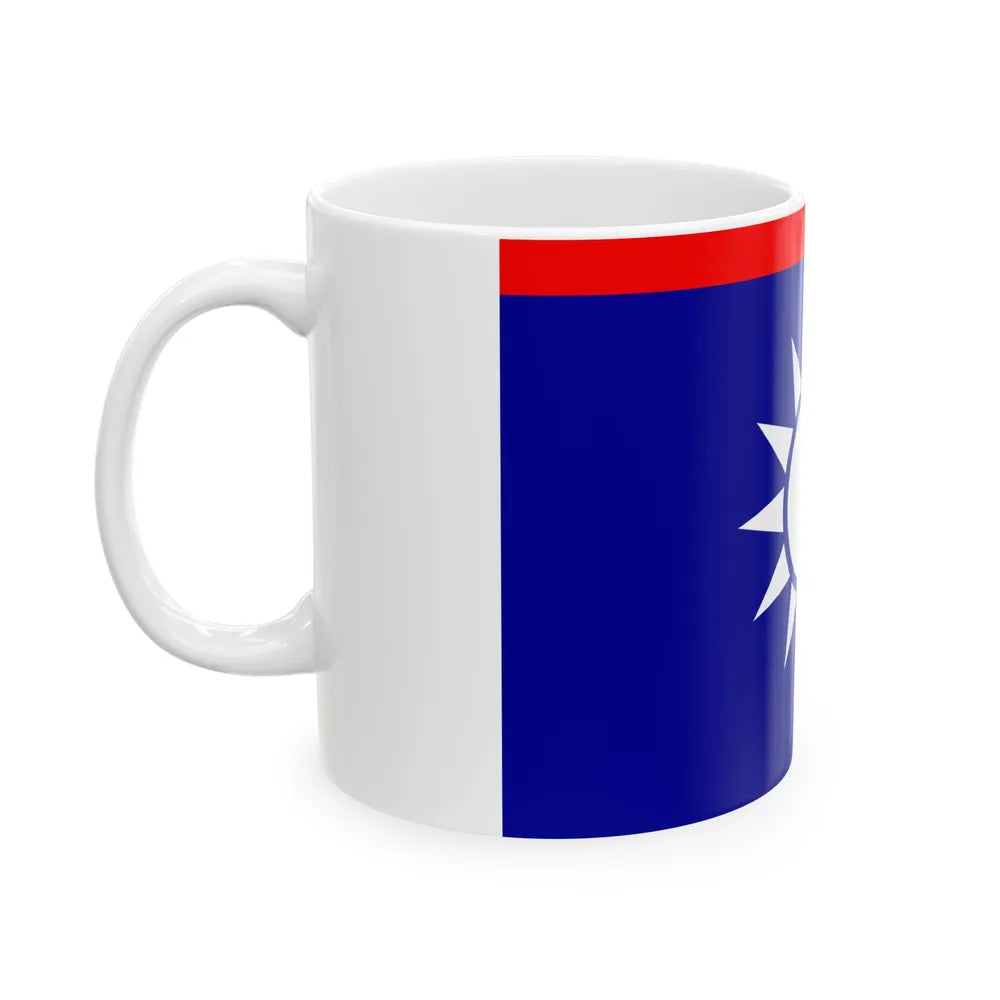 ROCN Admirals Flag 1929 (China) White Coffee Mug - Go Mug Yourself