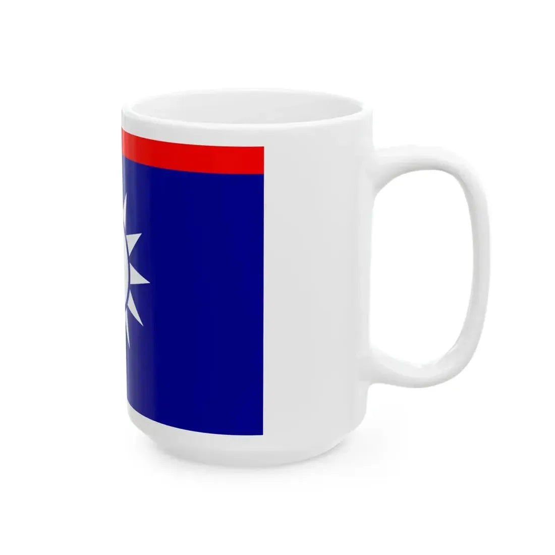ROCN Admirals Flag 1929 (China) White Coffee Mug - Go Mug Yourself