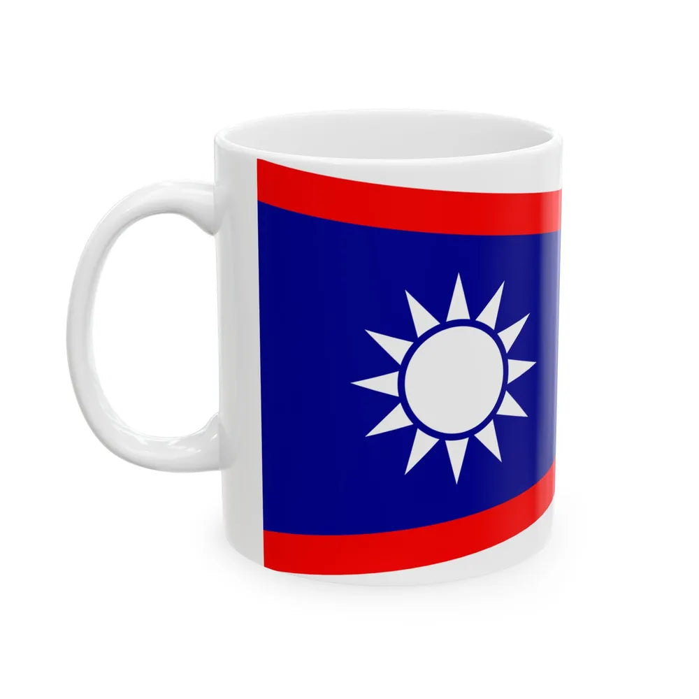 ROCN Battle Fleet Leaders Pennant (China) White Coffee Mug - Go Mug Yourself