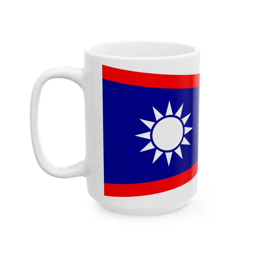 ROCN Battle Fleet Leaders Pennant (China) White Coffee Mug - Go Mug Yourself