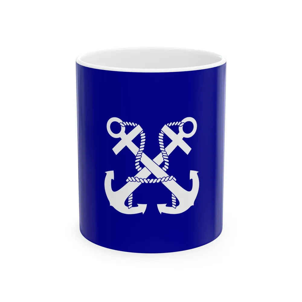 ROCN Commander-in-Chiefs Flag 1929 (China) White Coffee Mug 11oz - Go Mug Yourself