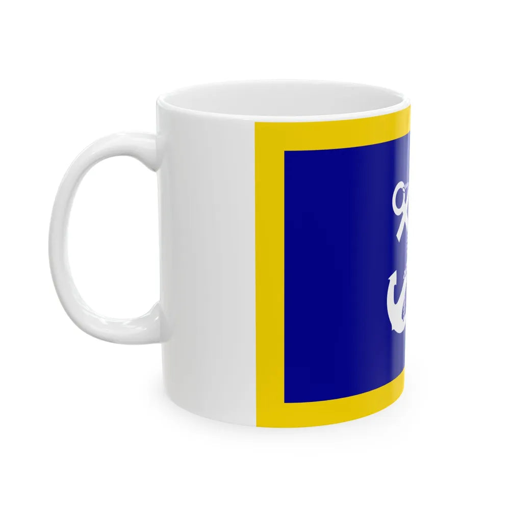 ROCN Commander-in-Chiefs Flag 1958 (China) White Coffee Mug - Go Mug Yourself