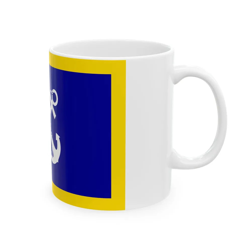 ROCN Commander-in-Chiefs Flag 1958 (China) White Coffee Mug - Go Mug Yourself