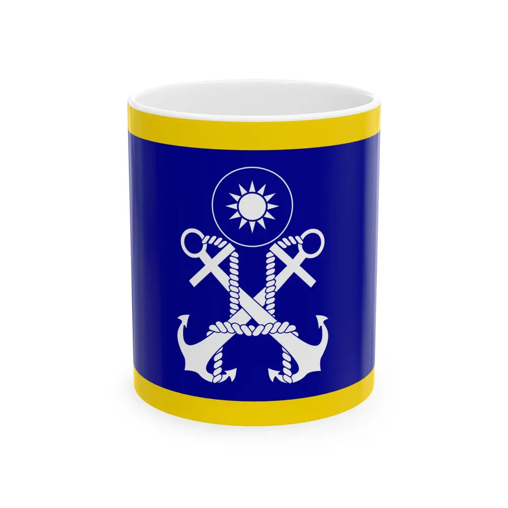 ROCN Commander-in-Chiefs Flag 1962 (China) White Coffee Mug 11oz - Go Mug Yourself