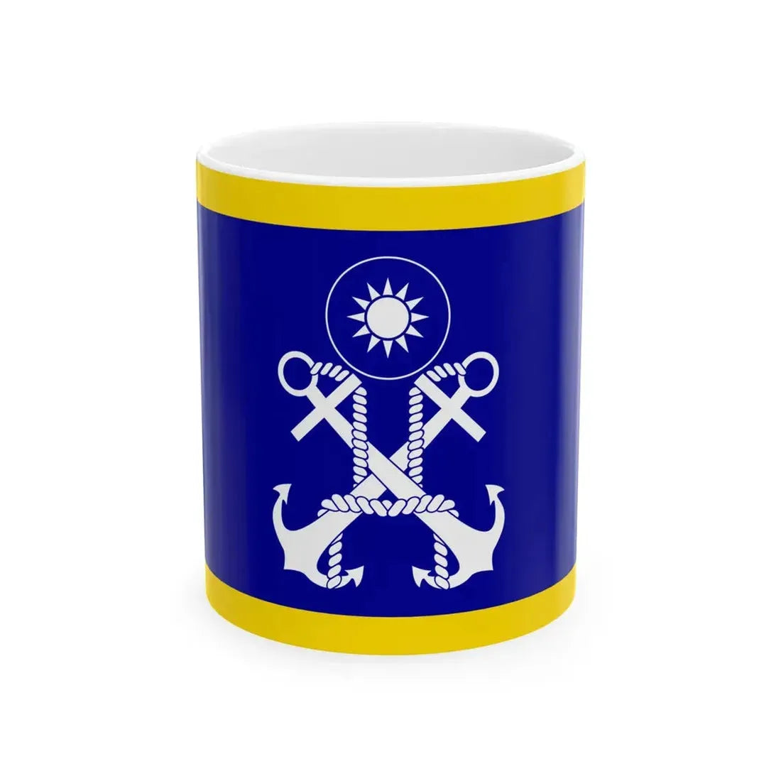 ROCN Commander-in-Chiefs Flag 1962 (China) White Coffee Mug 11oz - Go Mug Yourself