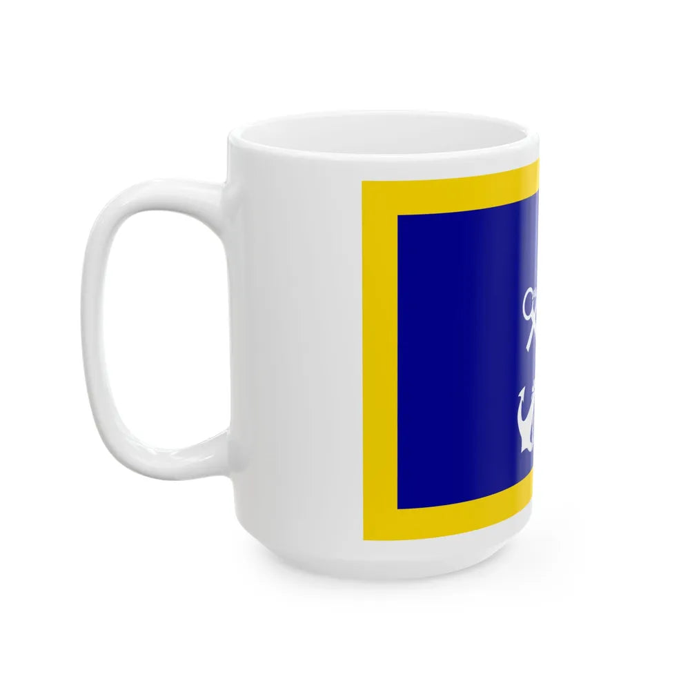 ROCN Commander-in-Chiefs Flag 1962 (China) White Coffee Mug - Go Mug Yourself