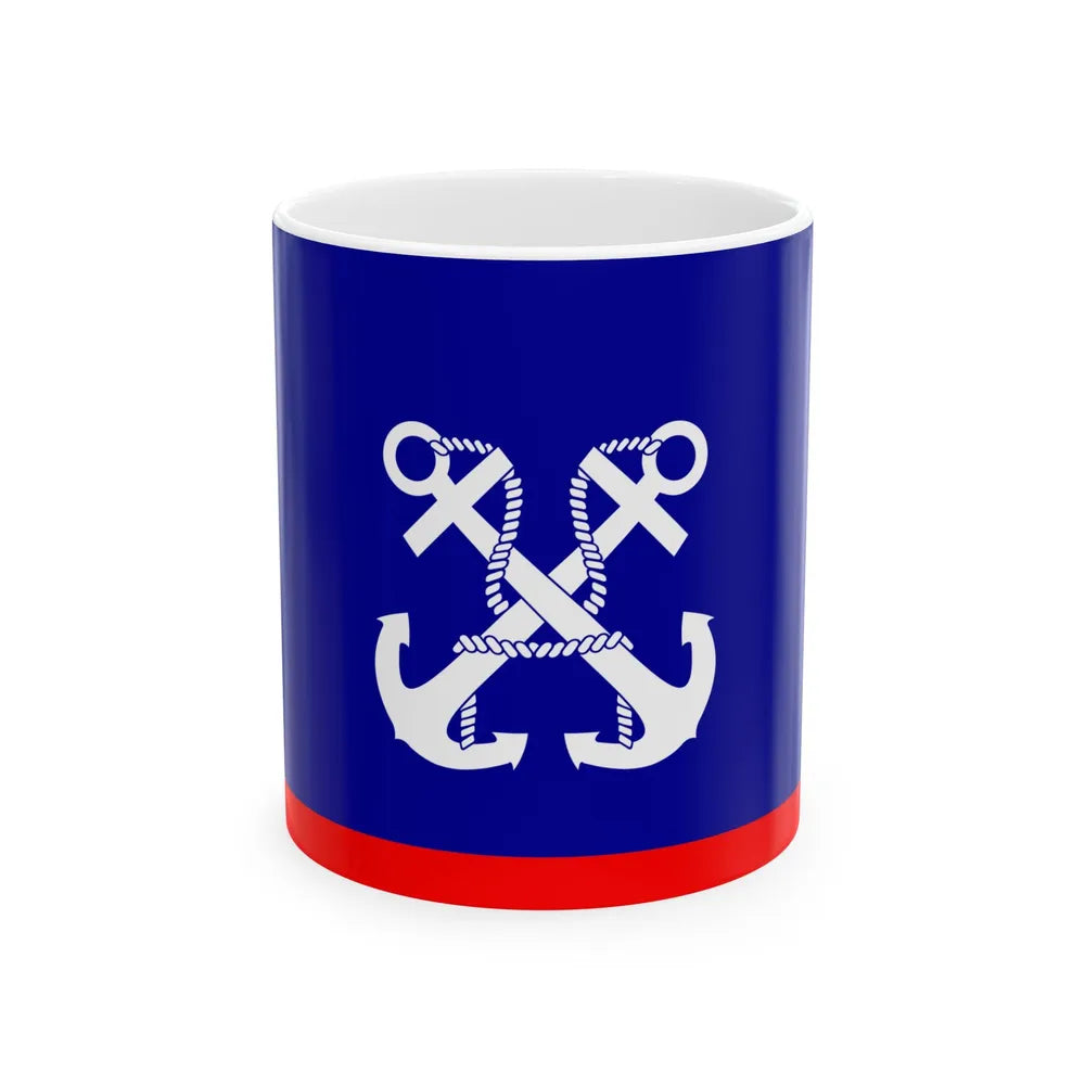 ROCN Deputy Commander-in-Chiefs Flag 1929 (China) White Coffee Mug 11oz - Go Mug Yourself
