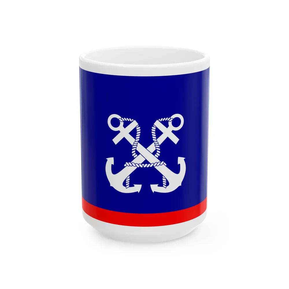 ROCN Deputy Commander-in-Chiefs Flag 1929 (China) White Coffee Mug 15oz - Go Mug Yourself