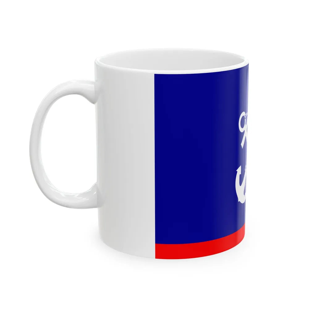 ROCN Deputy Commander-in-Chiefs Flag 1929 (China) White Coffee Mug - Go Mug Yourself