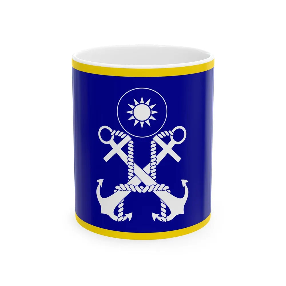 ROCN Deputy Commander-in-Chiefs Flag 1962 (China) White Coffee Mug 11oz - Go Mug Yourself