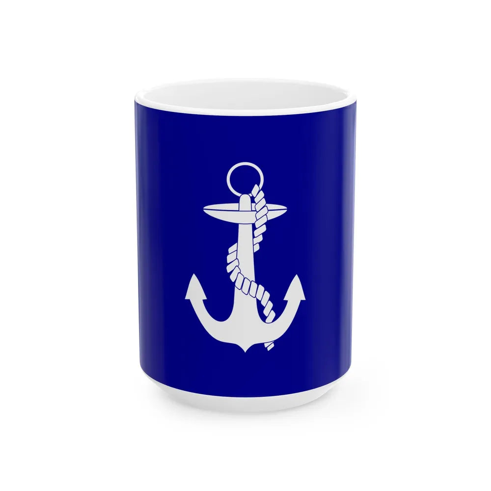 ROCN Fleet Commanders Flag 1960 (China) White Coffee Mug 15oz - Go Mug Yourself