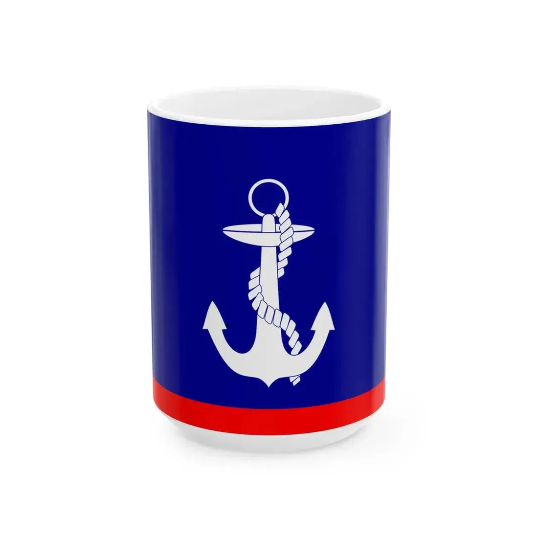 ROCN Fleet Deputy Commanders Flag 1960 (China) White Coffee Mug 15oz - Go Mug Yourself