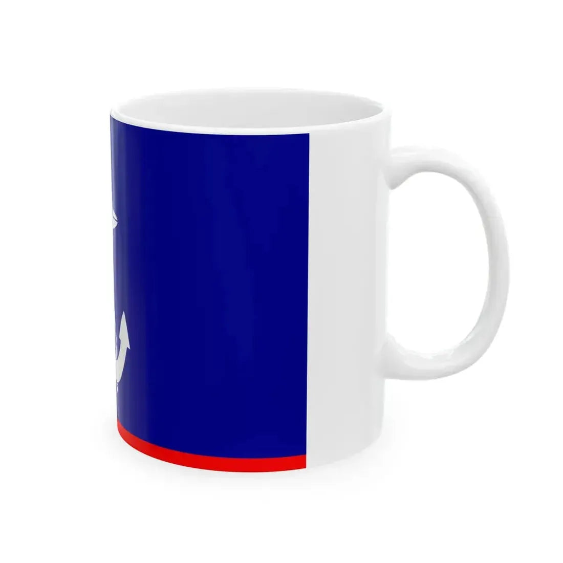 ROCN Fleet Deputy Commanders Flag 1960 (China) White Coffee Mug - Go Mug Yourself