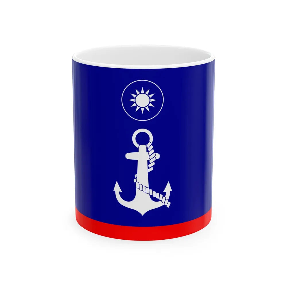 ROCN Fleet Deputy Commanders Flag 1962 (China) White Coffee Mug 11oz - Go Mug Yourself