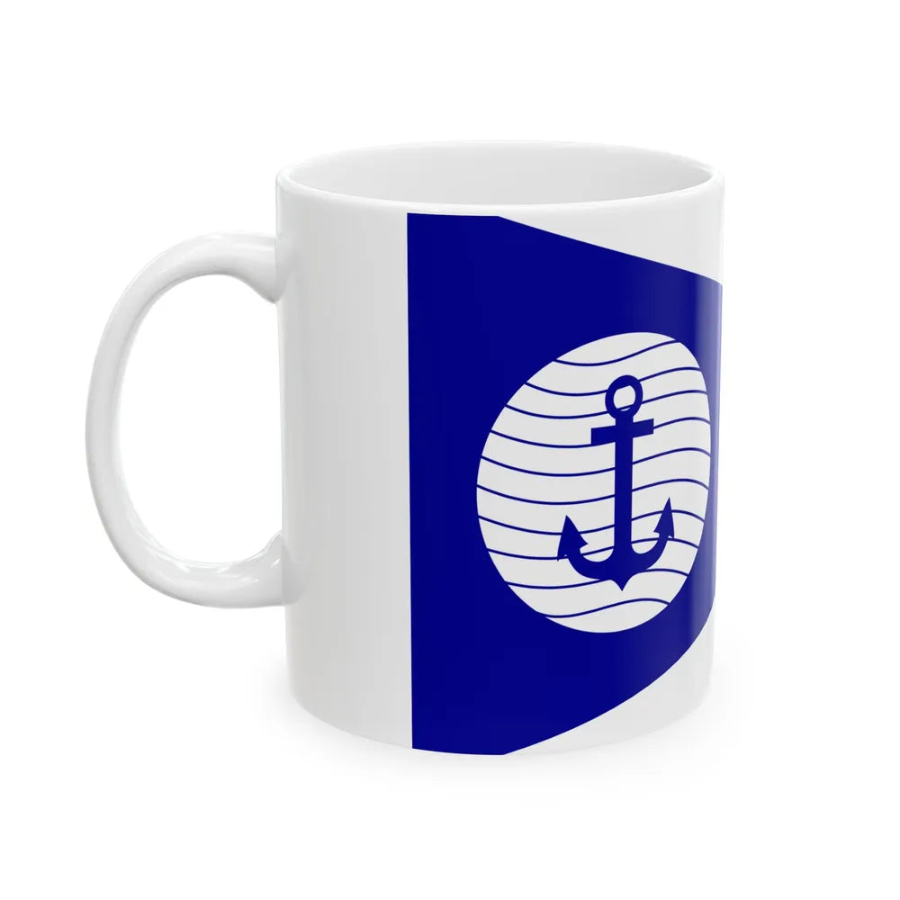 ROCN Navigating Battle Ship Pennant 1950 (China) White Coffee Mug - Go Mug Yourself