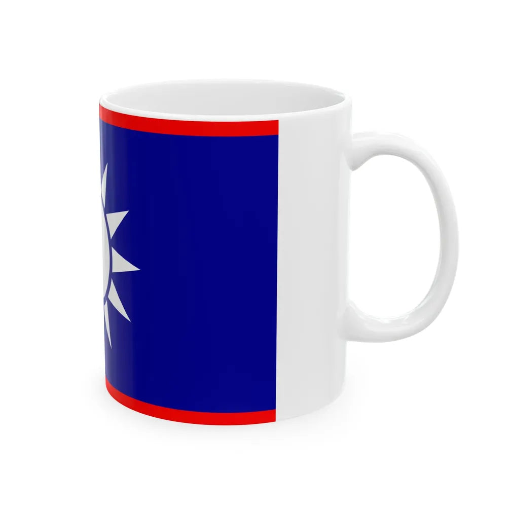 ROCN Rear Admirals Flag 1929 (China) White Coffee Mug - Go Mug Yourself