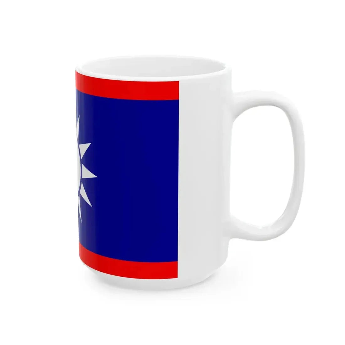 ROCN Rear Admirals Flag 1929 (China) White Coffee Mug - Go Mug Yourself