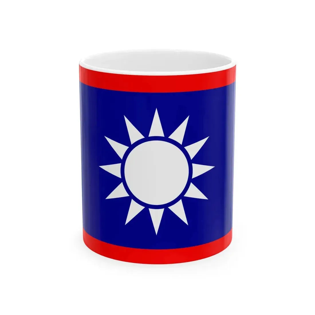 ROCN Rear Admirals Flag (China) White Coffee Mug 11oz - Go Mug Yourself