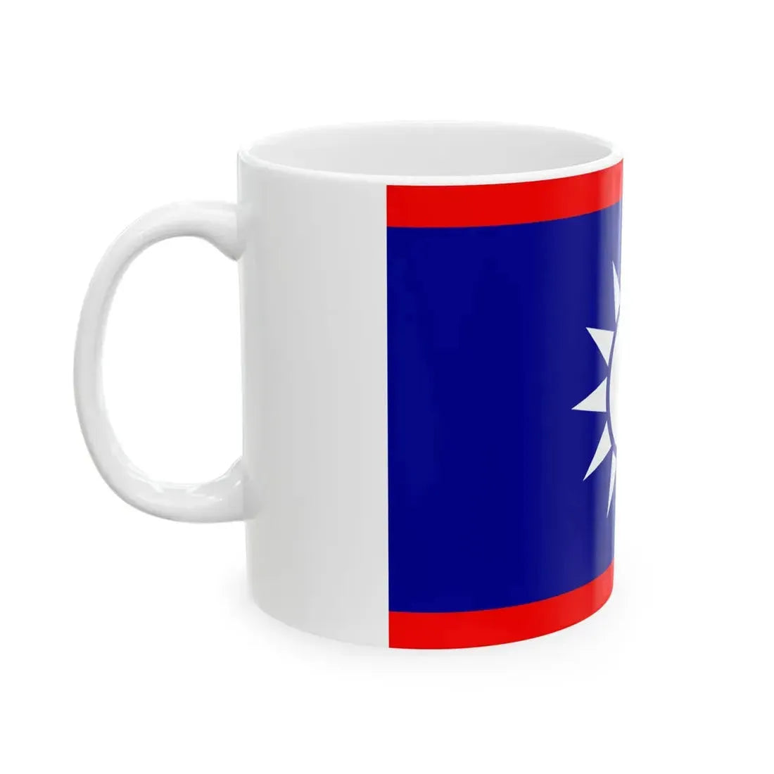 ROCN Rear Admirals Flag (China) White Coffee Mug - Go Mug Yourself