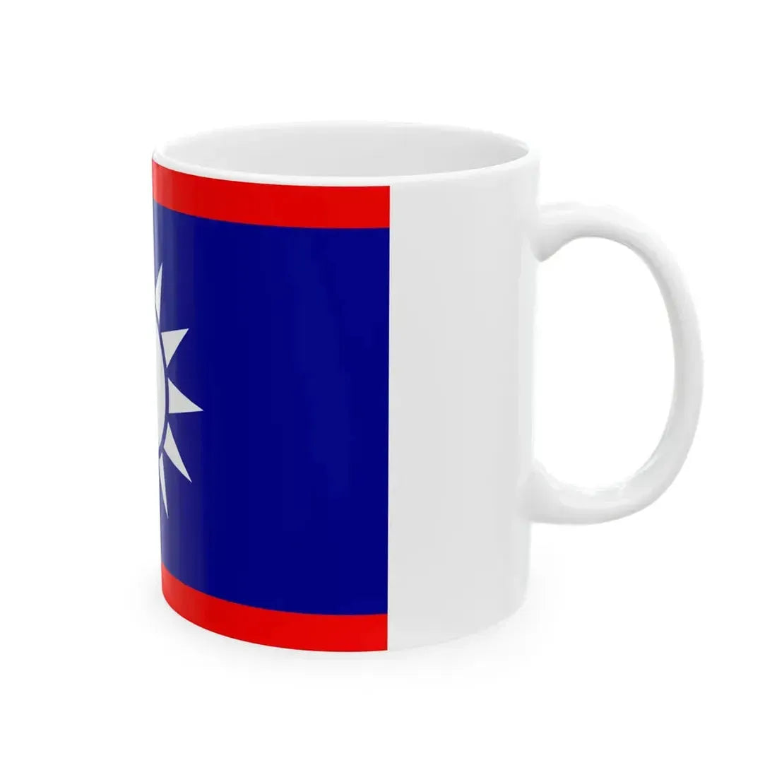 ROCN Rear Admirals Flag (China) White Coffee Mug - Go Mug Yourself