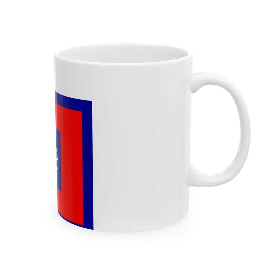 ROCN School Flag 1950s (China) White Coffee Mug - Go Mug Yourself