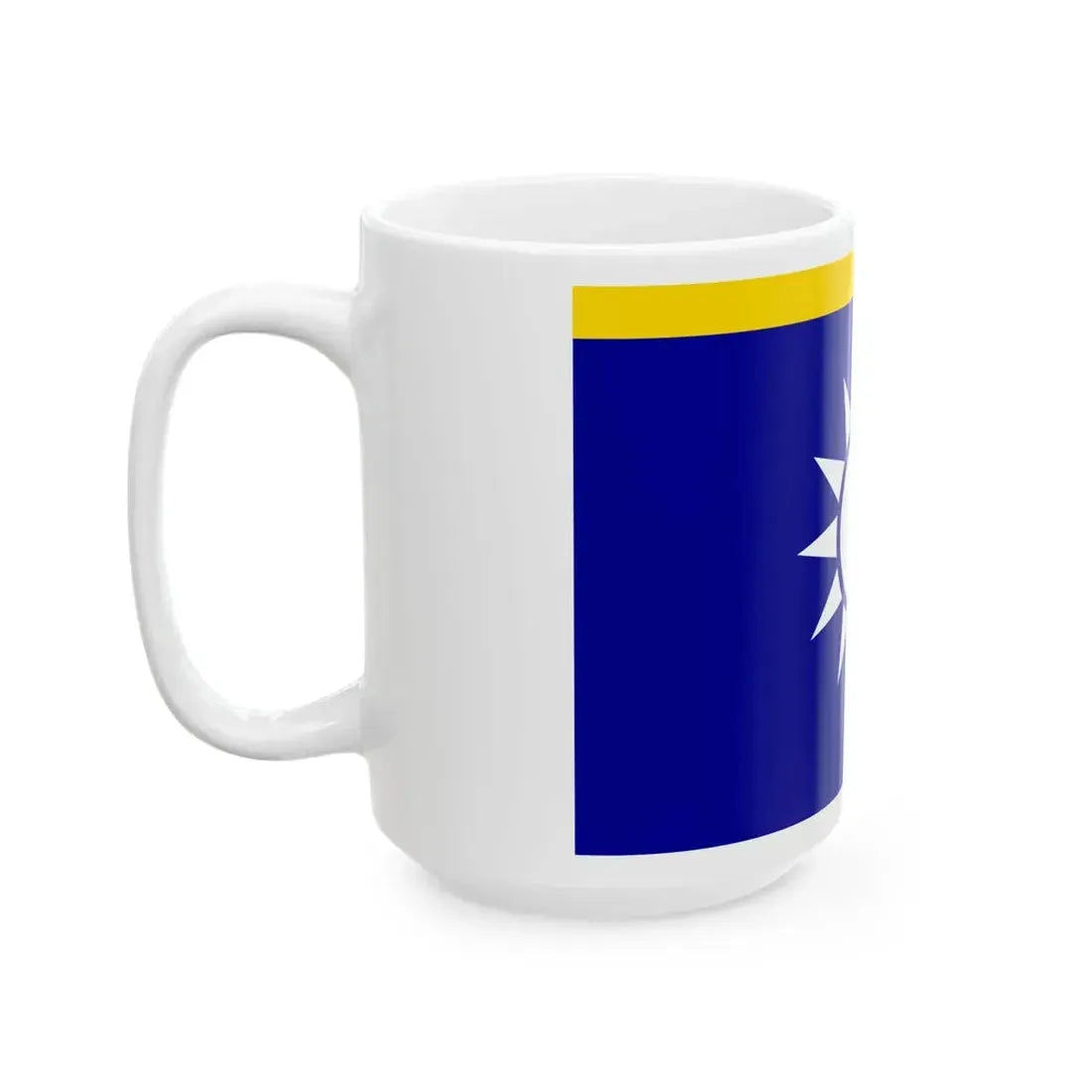 ROCN Senior Admirals Flag (China) White Coffee Mug - Go Mug Yourself